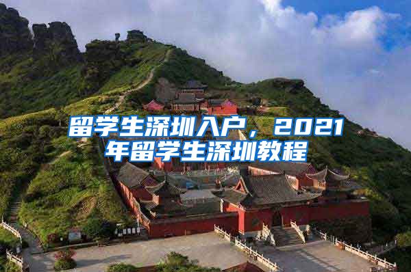 留学生深圳入户，2021年留学生深圳教程