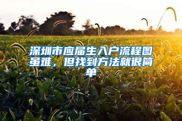 深圳市应届生入户流程图虽难，但找到方法就很简单