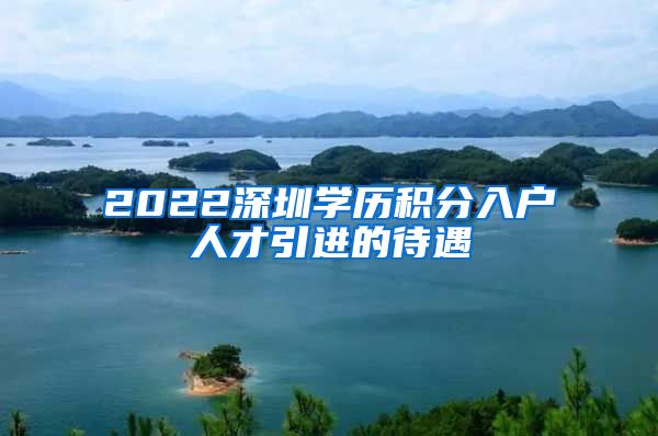 2022深圳学历积分入户人才引进的待遇