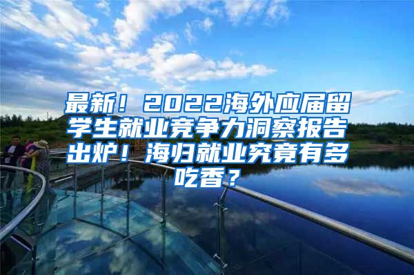 最新！2022海外应届留学生就业竞争力洞察报告出炉！海归就业究竟有多吃香？