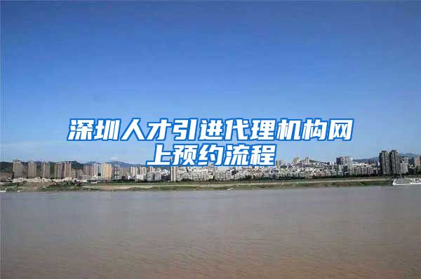 深圳人才引进代理机构网上预约流程