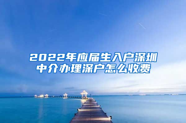 2022年应届生入户深圳中介办理深户怎么收费