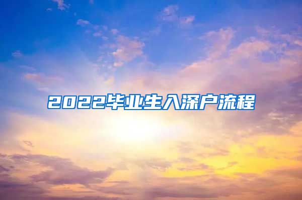 2022毕业生入深户流程