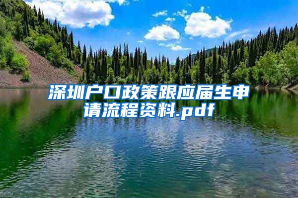 深圳户口政策跟应届生申请流程资料.pdf