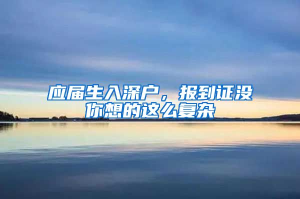 应届生入深户，报到证没你想的这么复杂